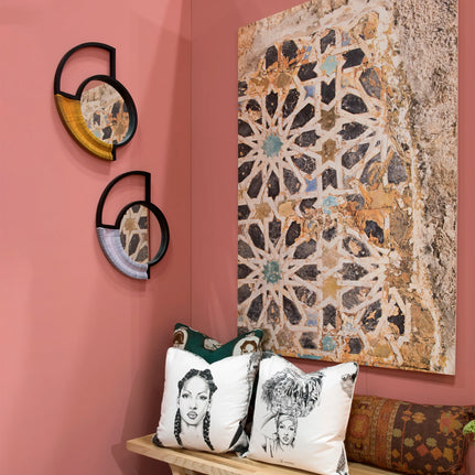 Statement Wall Mirror - Yellow Cord