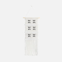 White Textured Wall Art - Triangles