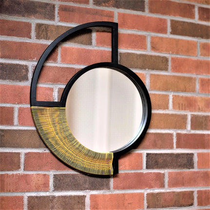 Statement Wall Mirror - Yellow Cord
