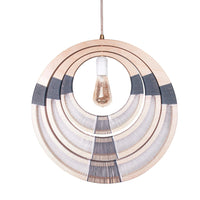 Woven Grey Ceiling Light