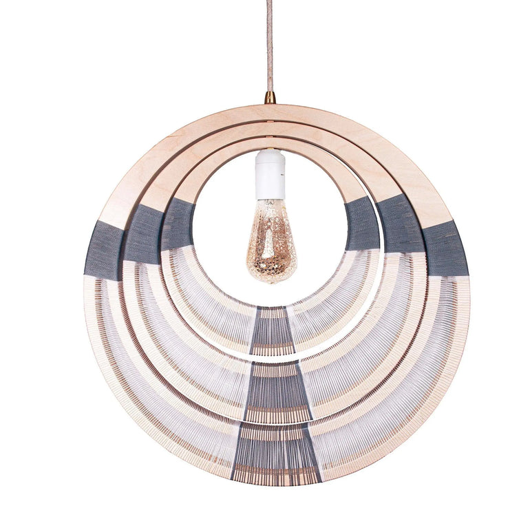 Woven Grey Ceiling Light