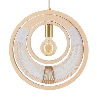 Woven Ring Globe Ceiling Light