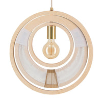 Woven Ring Globe Ceiling Light