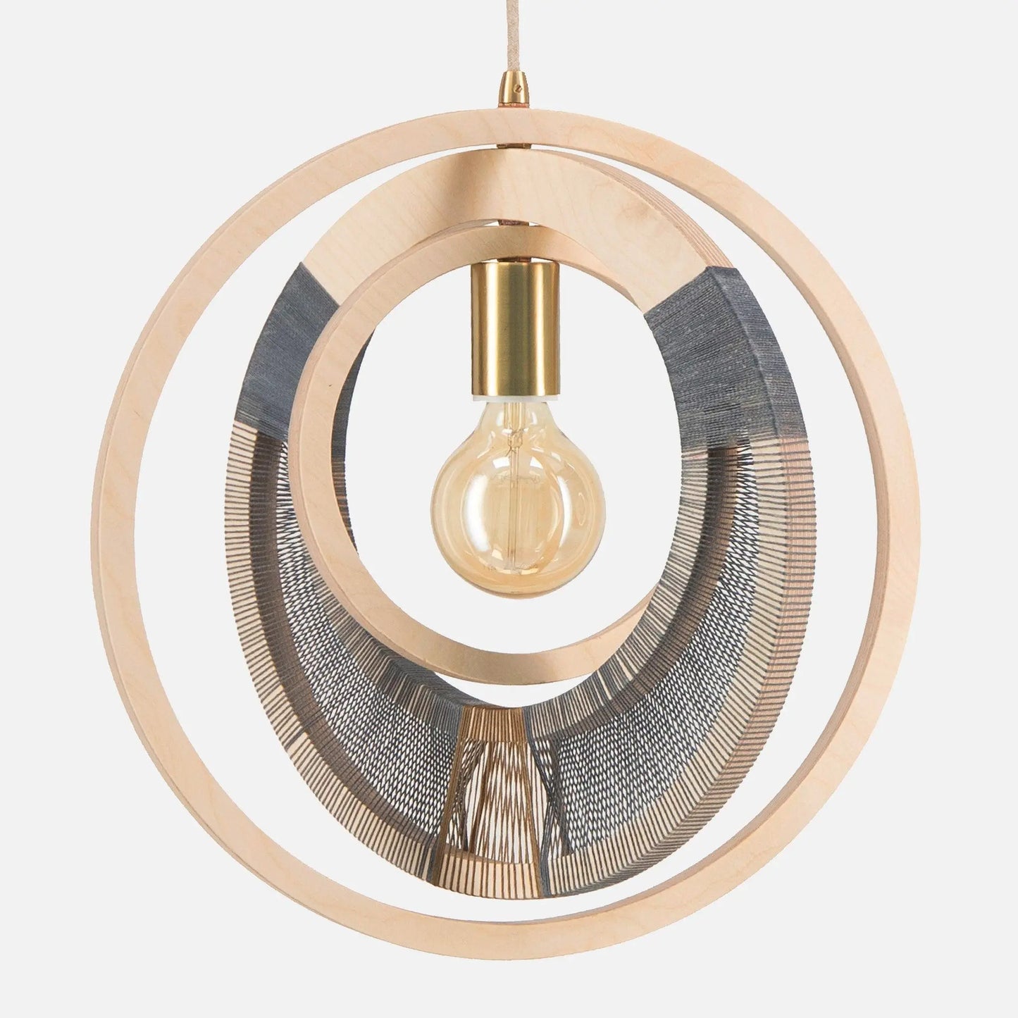 Woven Ring Globe Ceiling Light
