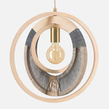 Woven Ring Globe Ceiling Light