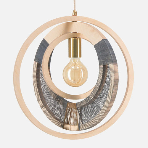 Woven Ring Globe Ceiling Light