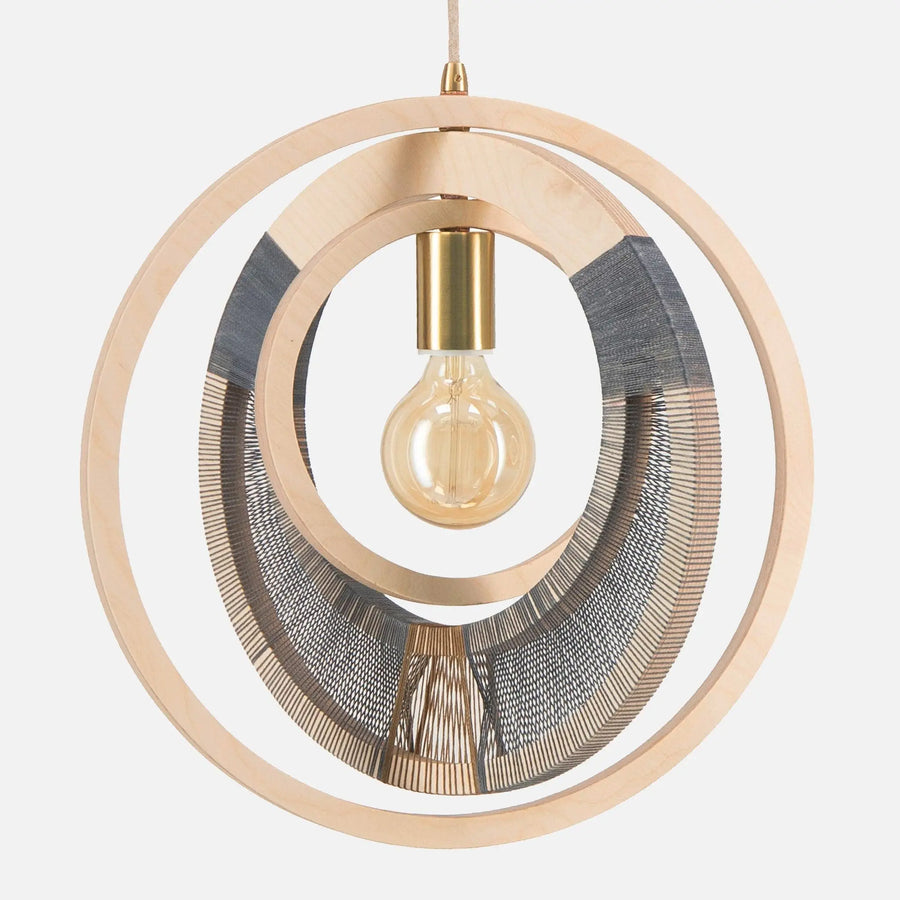 Woven Ring Globe Ceiling Light