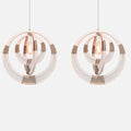 Woven White Pendant Light