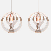 Woven White Pendant Light