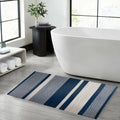 Navy Blue Bath Mat - Cotton