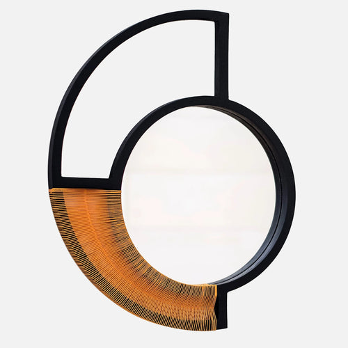 Statement Wall Mirror - Yellow Cord