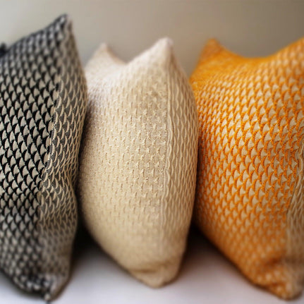 Nayali White Throw Pillow
