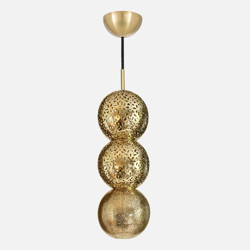 Riad Three Brass UL Listed Lighting