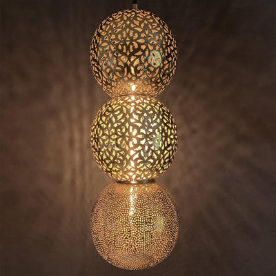 Riad Three Copper Pendant Light