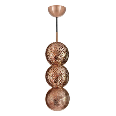 Riad Three Copper Pendant Light